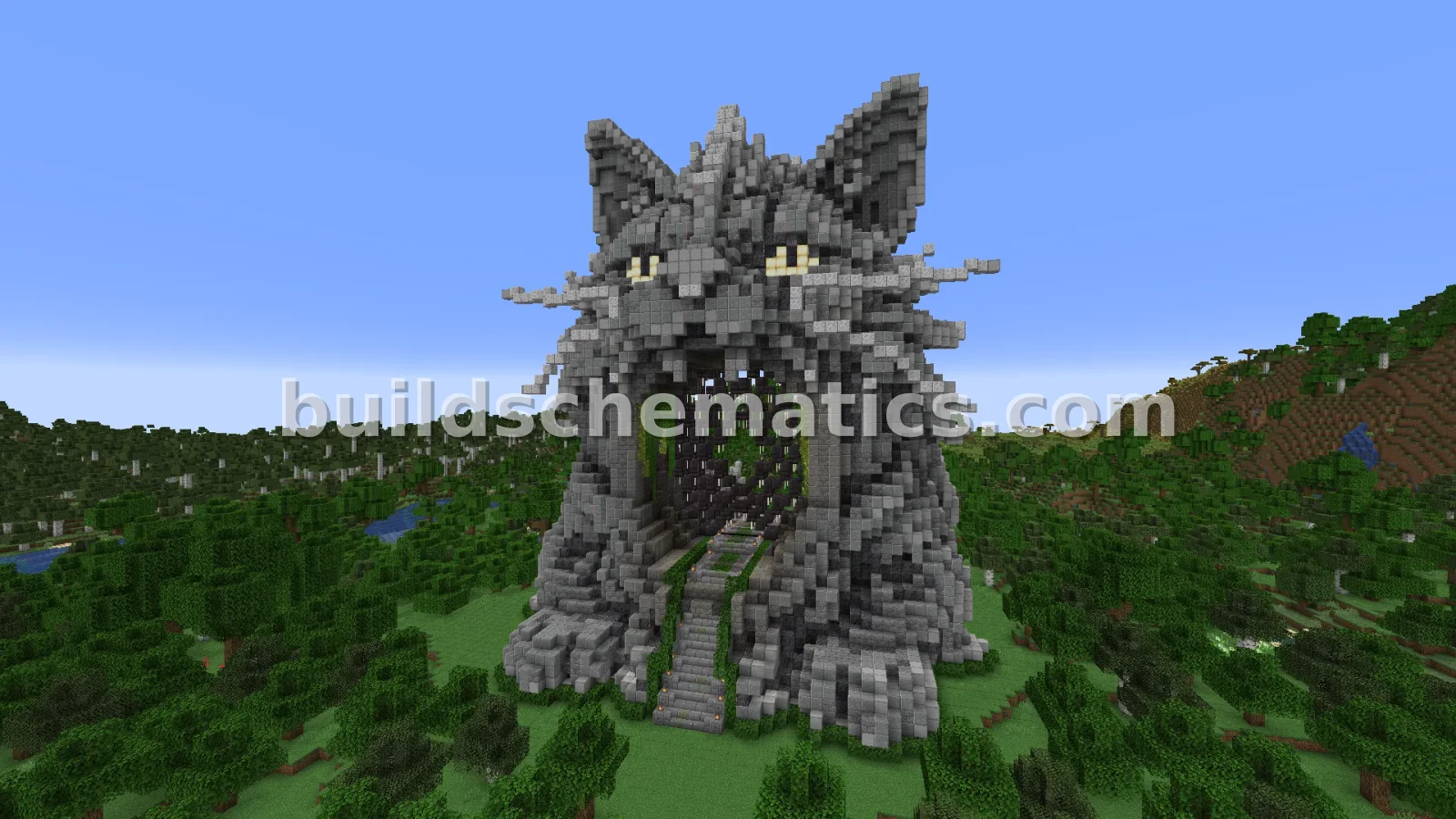 Cat Nether Portal Statue