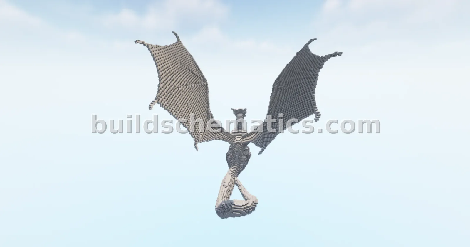 Dragon Guardian Statue Minecraft Build — view 2