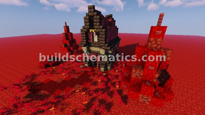 Nether Fantasy House Build