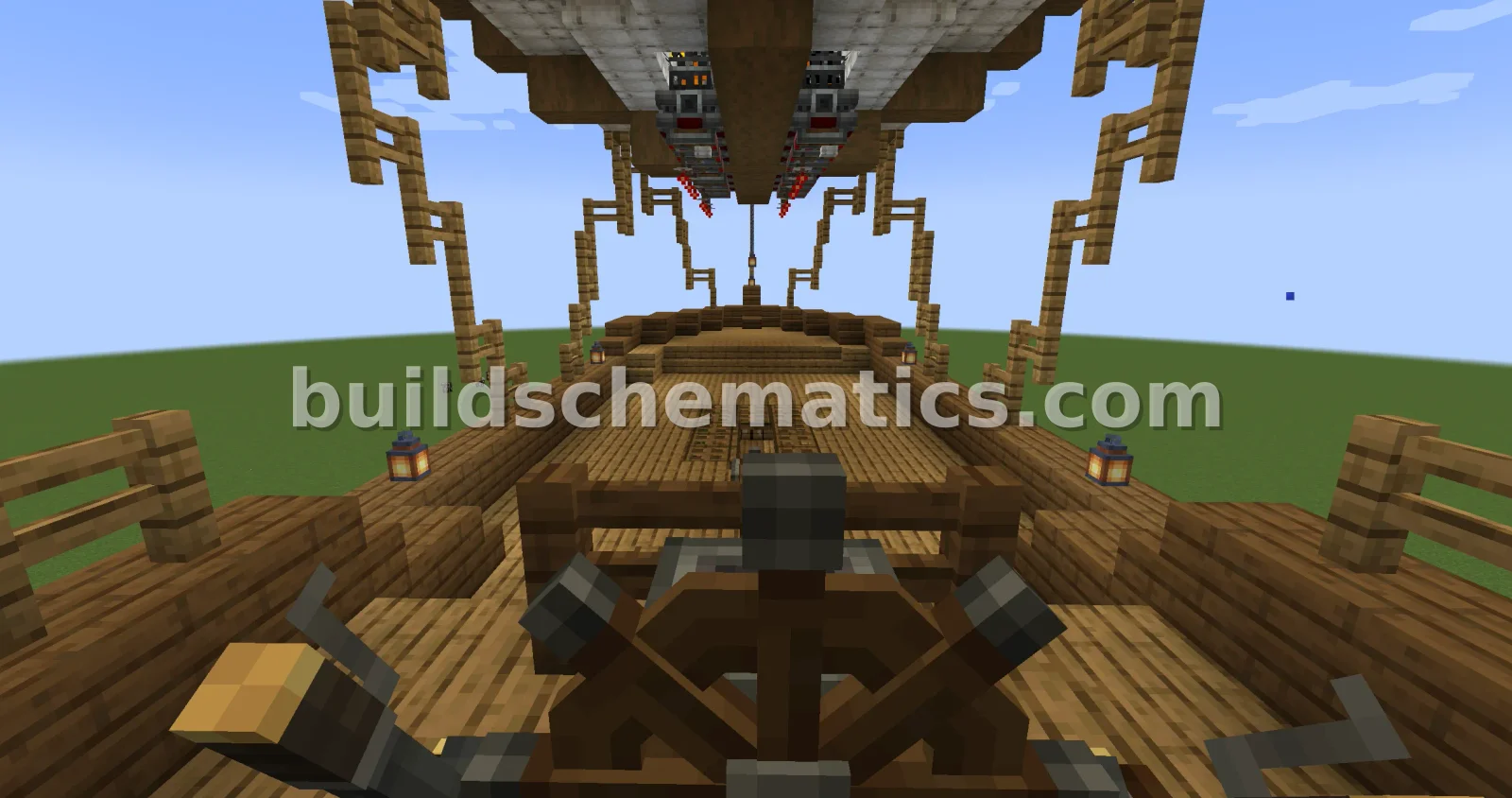 Steampunk Airship Vehicle Schematic — view 2