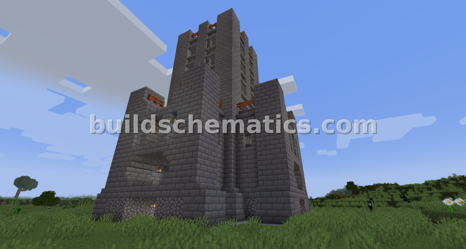 Corner Tower for Fortress Builds — view 2