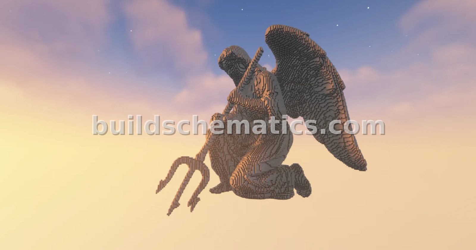 Suspicious Angel Statue Minecraft Build