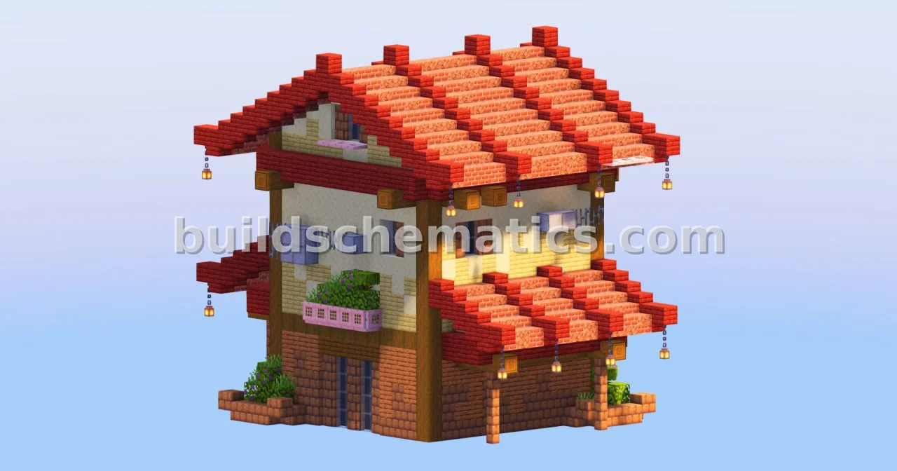 Japanese Red House