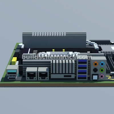 Intel X99 Motherboard Pixel Art — view 3