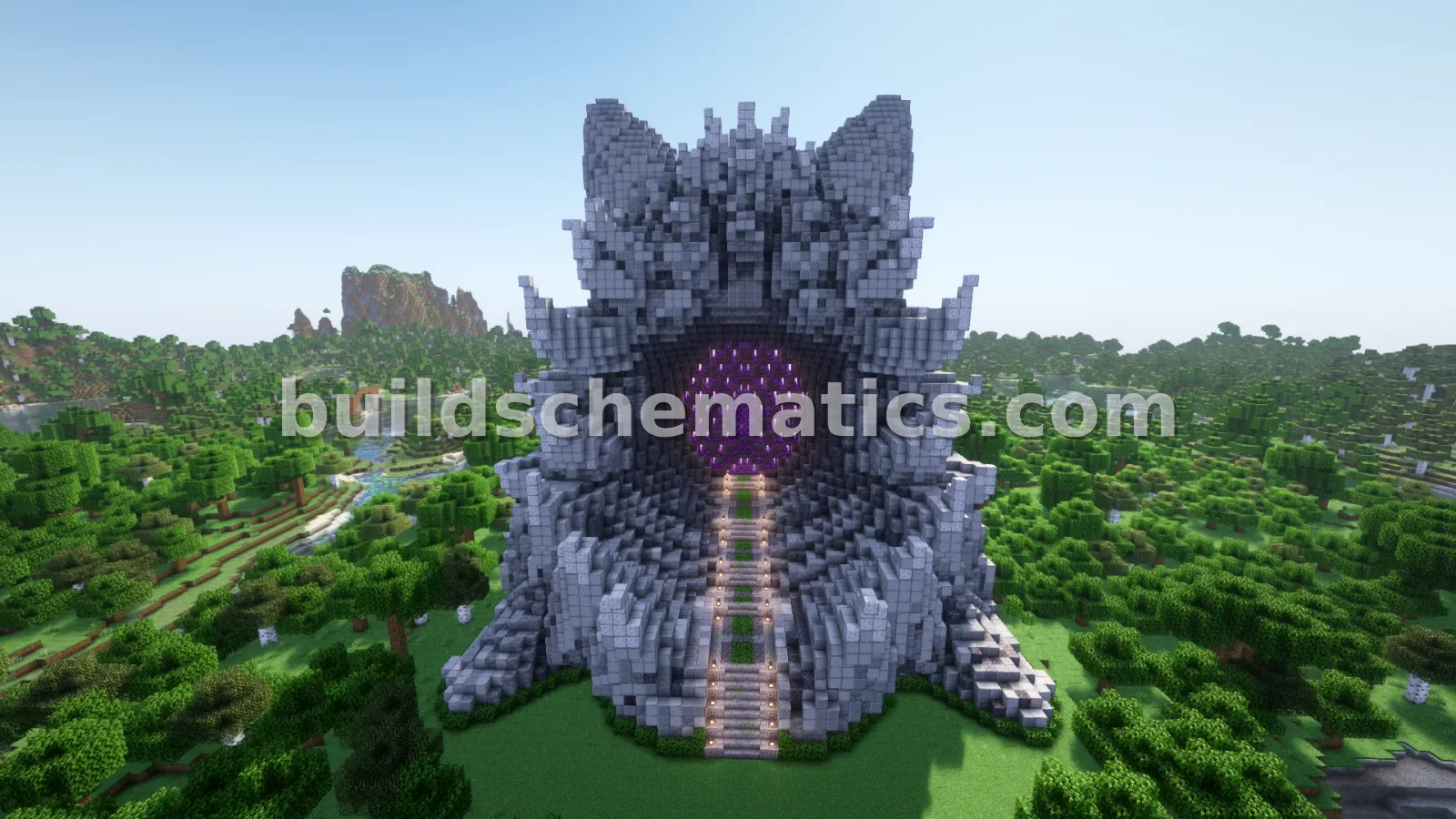 Cat Nether Portal Statue — view 4