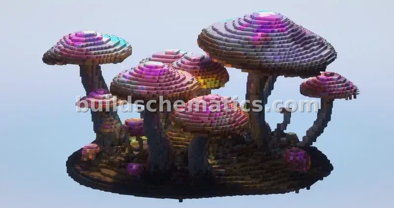 Magical Mushroom Fantasy Structure