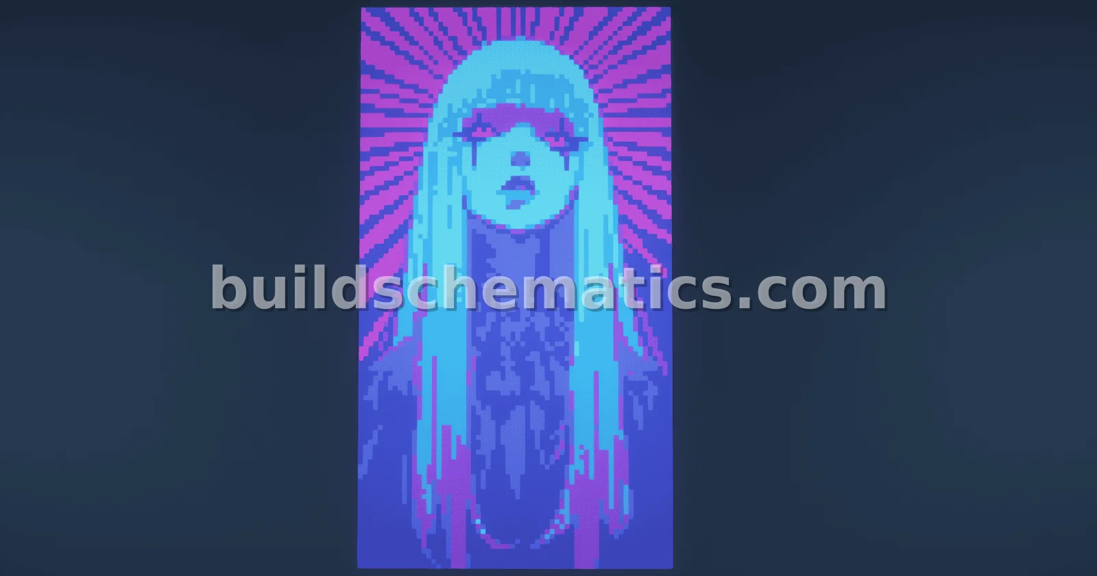Cyberpunk Girl Pixel Art
