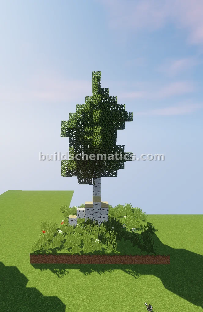 Custom Birch Tree Build — view 2
