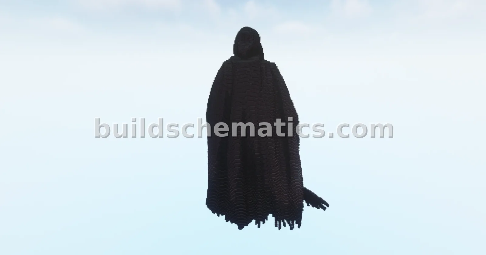 Cloaked Reaper Statue Minecraft Build — view 3