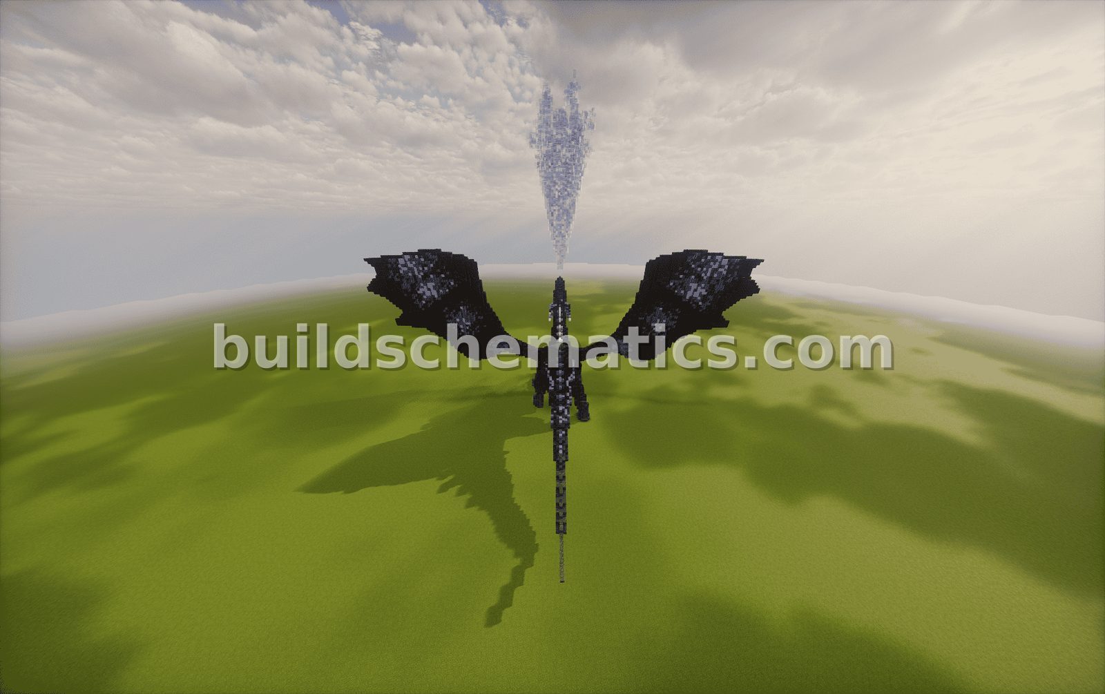 Dragon Extended Wings Statue — view 3