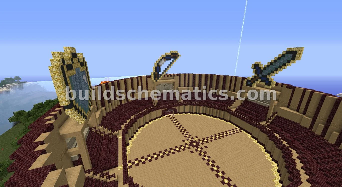 Underground PvP Arena with Sand Gate — view 2