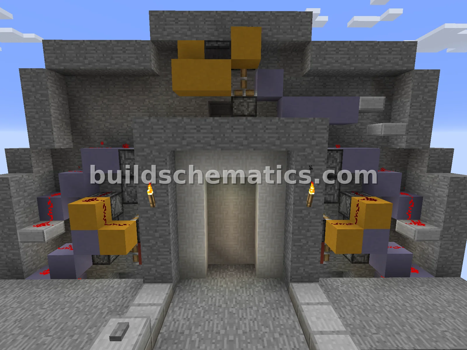 4x5 Piston Door With Buttons — view 2