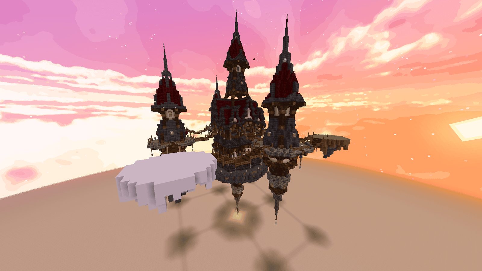 Medieval Fortress Aerial Military Base