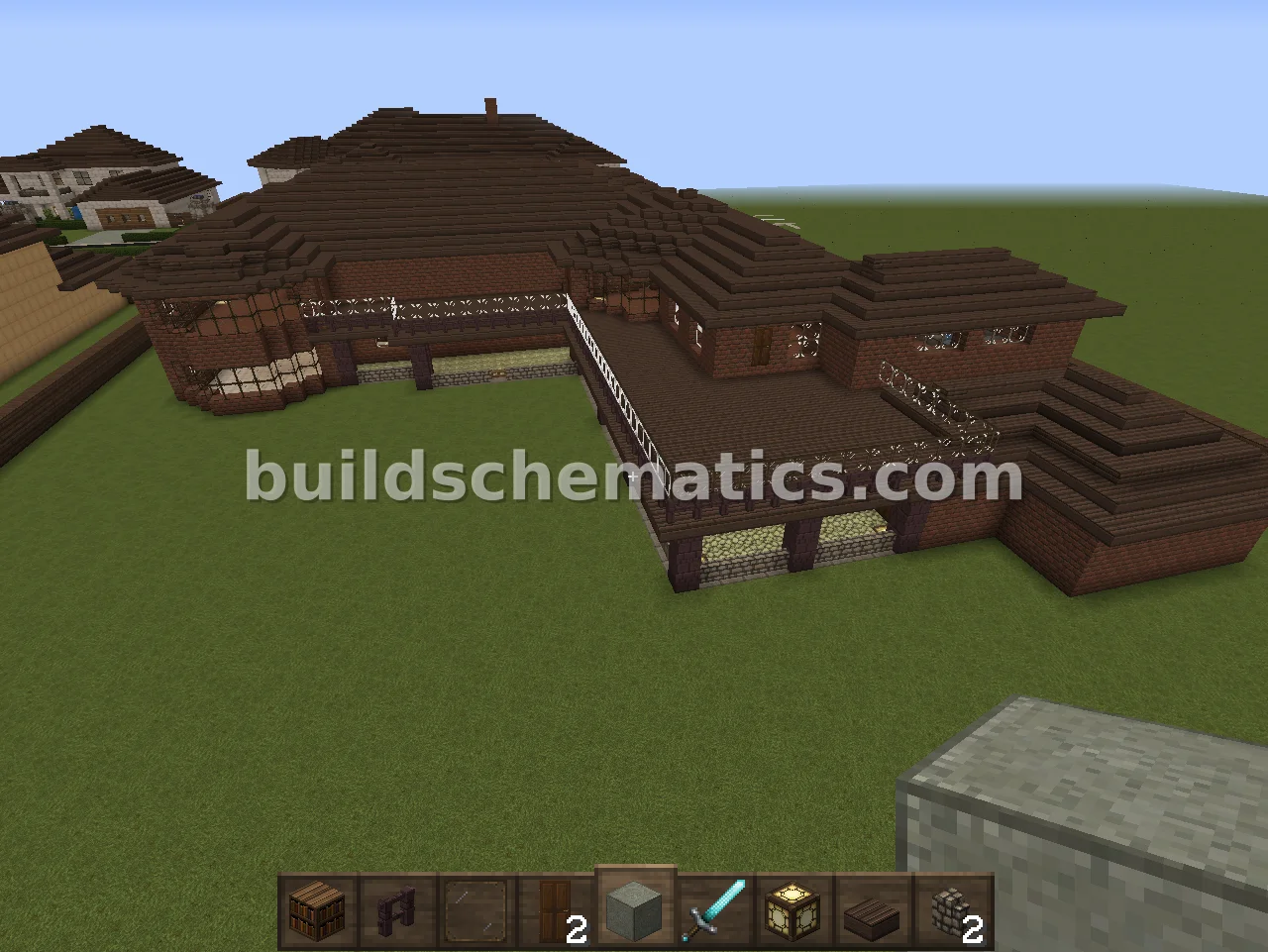 Brick House with Unfinished Interior — view 3