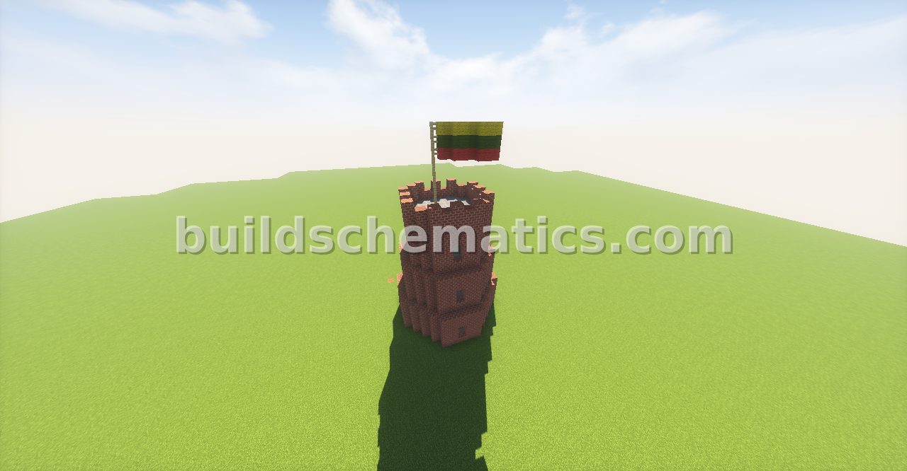 Gediminas Tower Minecraft Replica — view 2