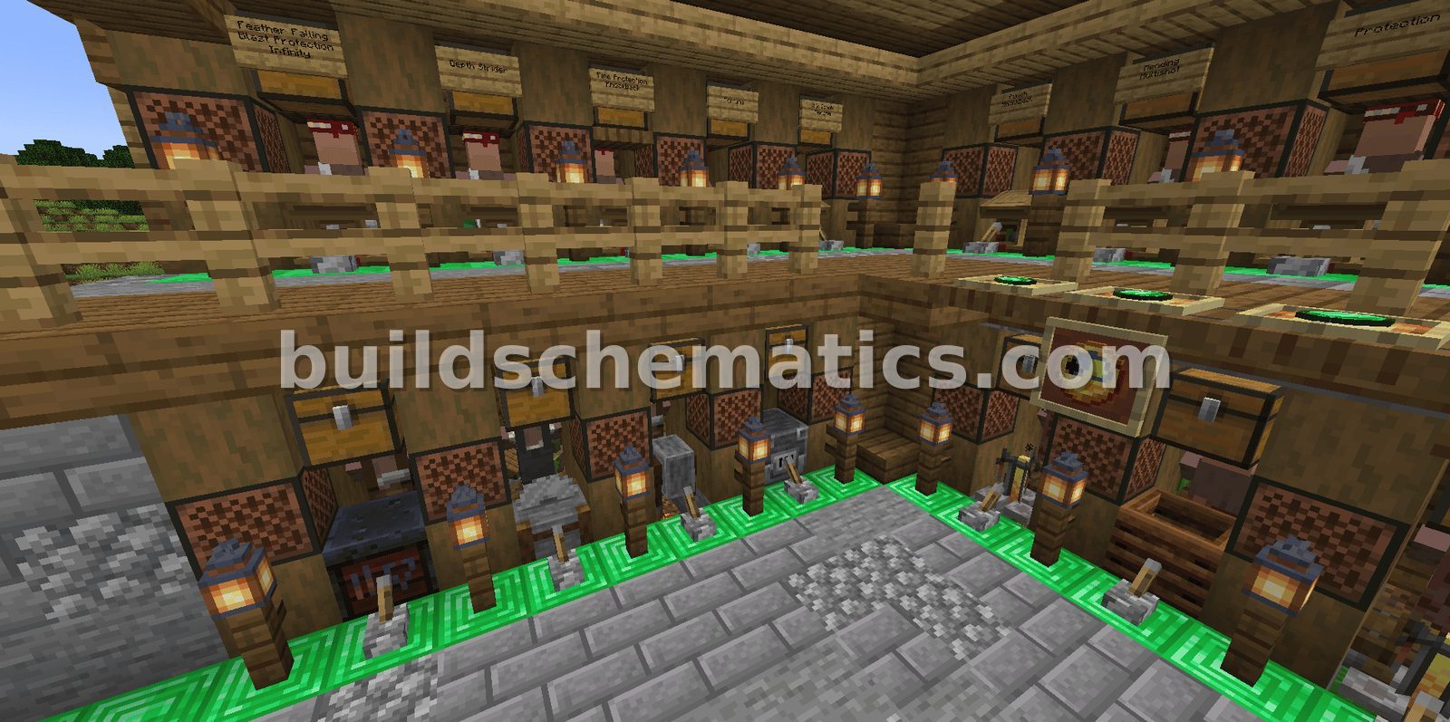 Medieval Trading Hall With Villager Zombifier