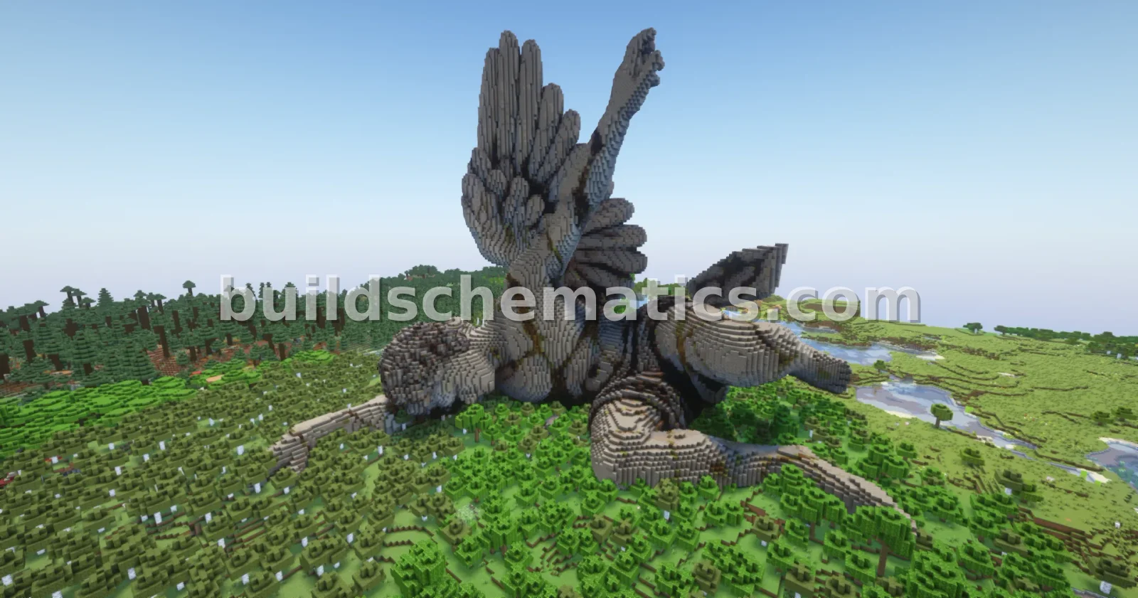 Aethelgard Statue Minecraft Build — view 2