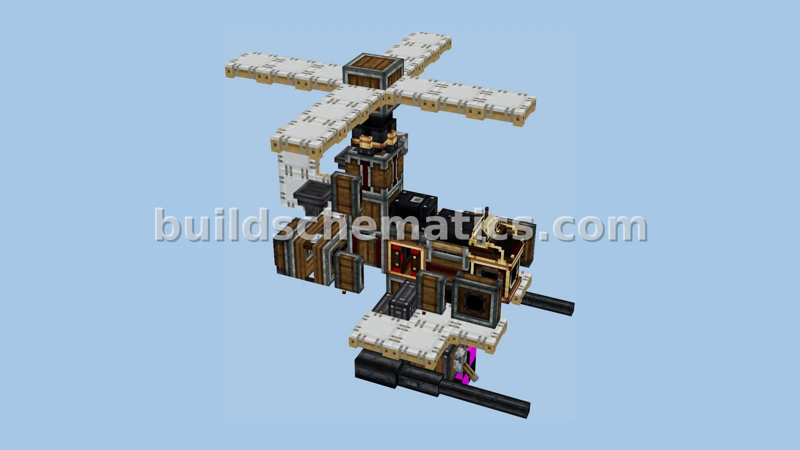 White Sail Helicopter Flying Machine