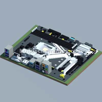 ASRock Z270M Extreme4 Motherboard Pixel Art