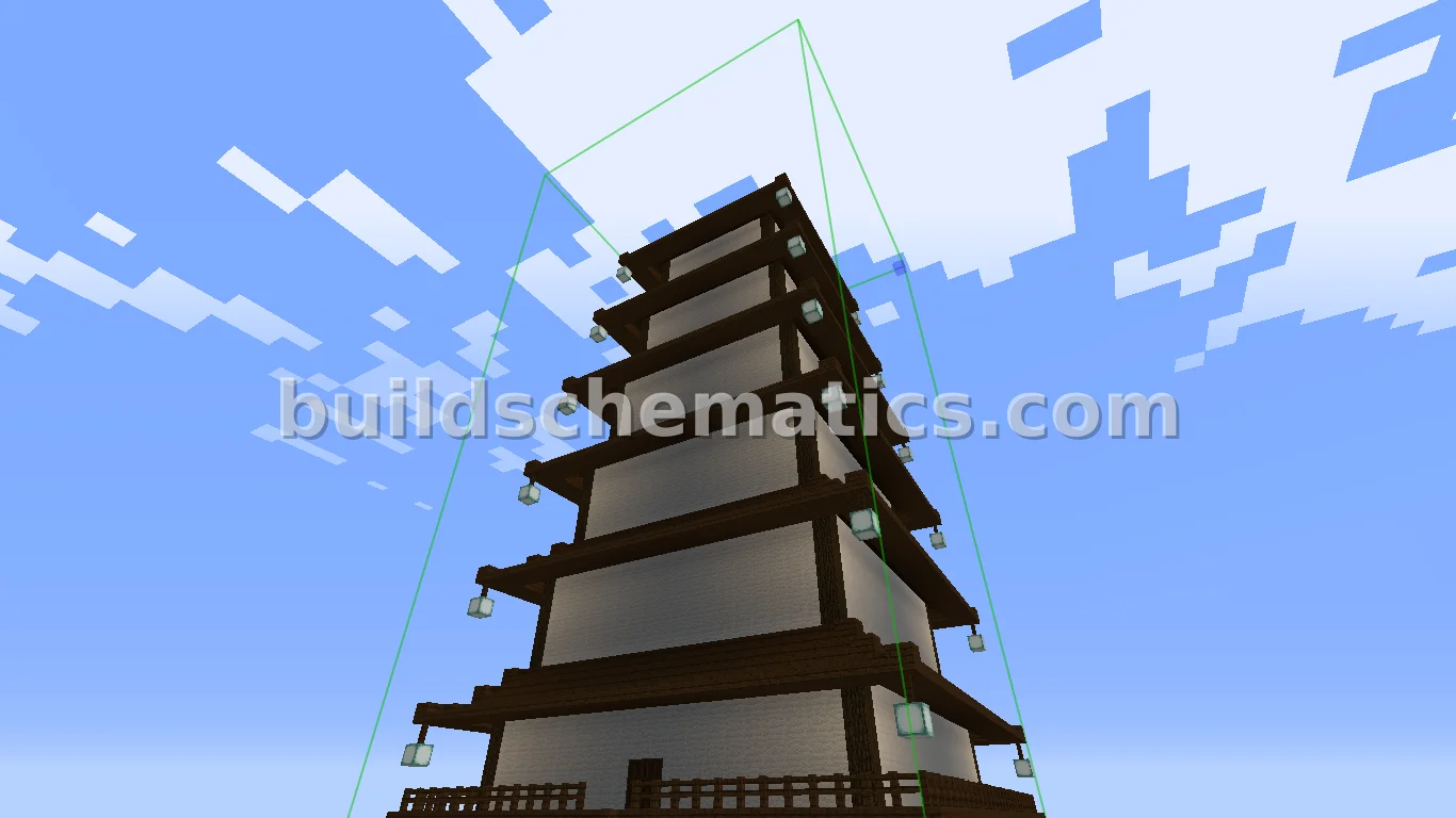 Six Story Asian Pagoda Structure — view 4