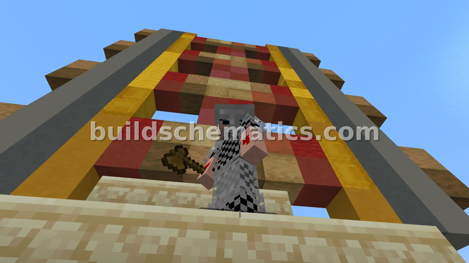 Minecraft Powered Rail Model — view 3