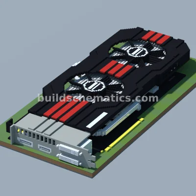 NVIDIA GeForce Graphics Card Pixel Art