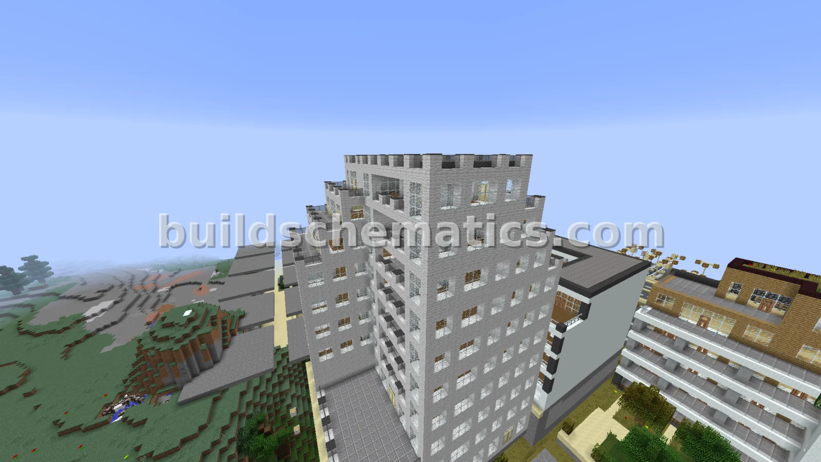 Modern Apartment Shops and Housing — view 3