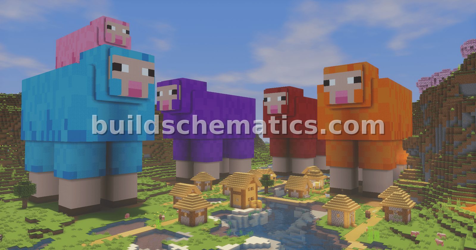 Colorful Sheep Statue Build
