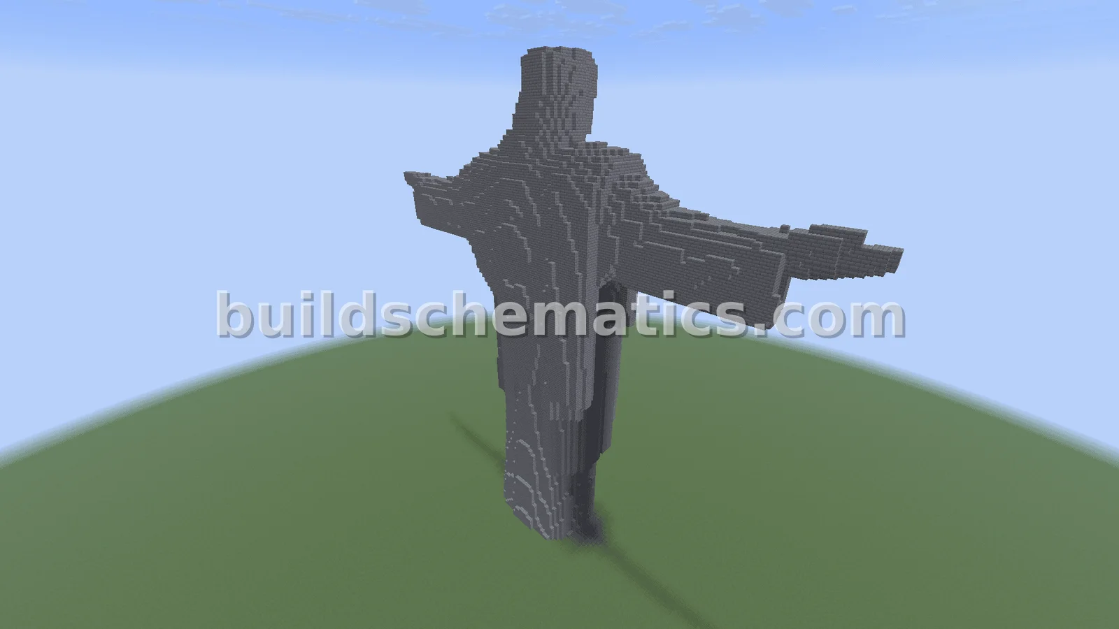 Christ The Redeemer Stone Brick Statue — view 2