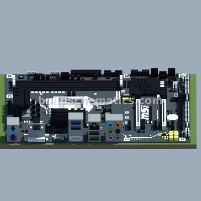 Intel Z170A SLI PLUS MSI Motherboard Pixel Art — view 3