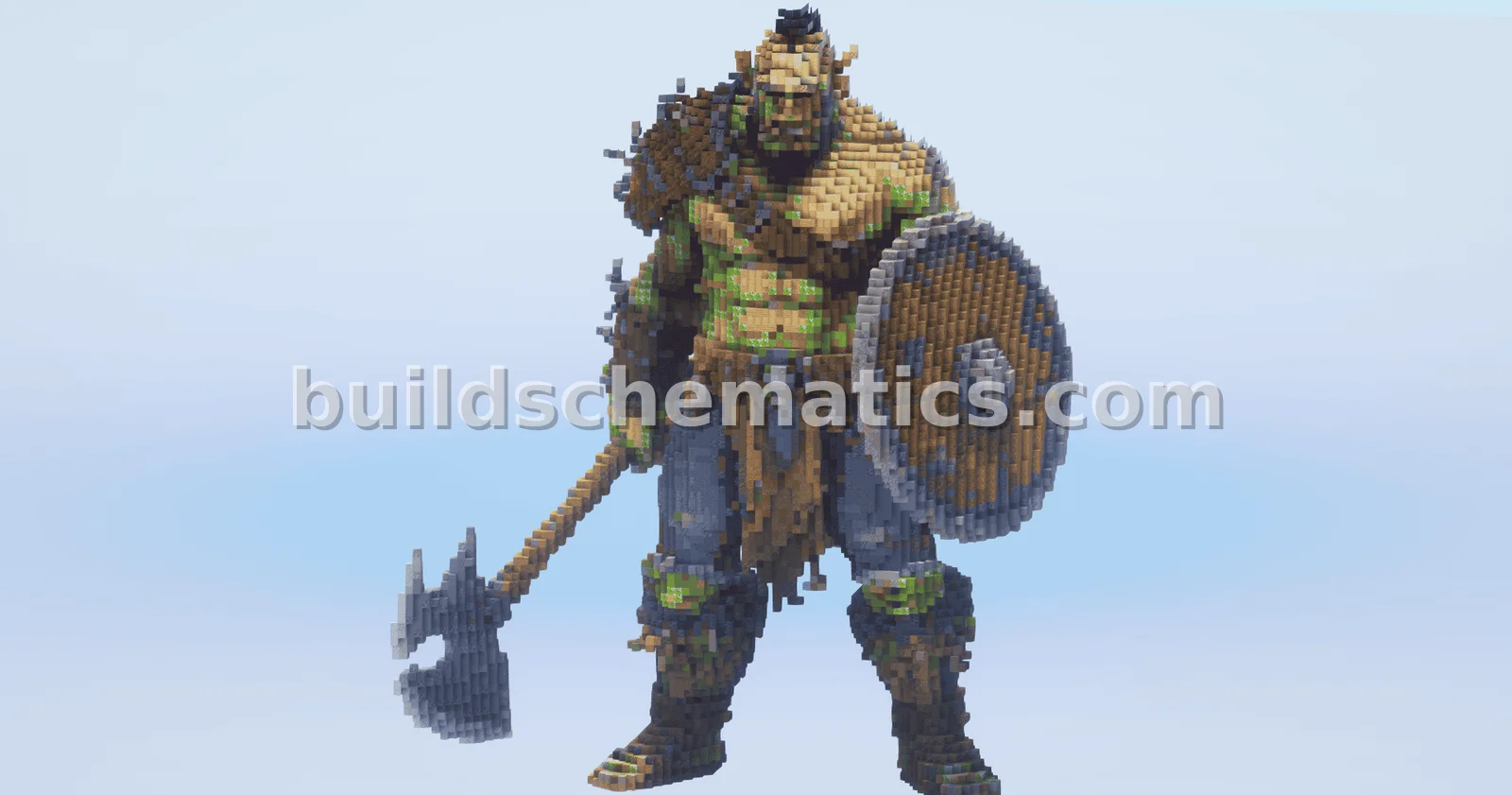 Fantasy Orc Warrior Statue