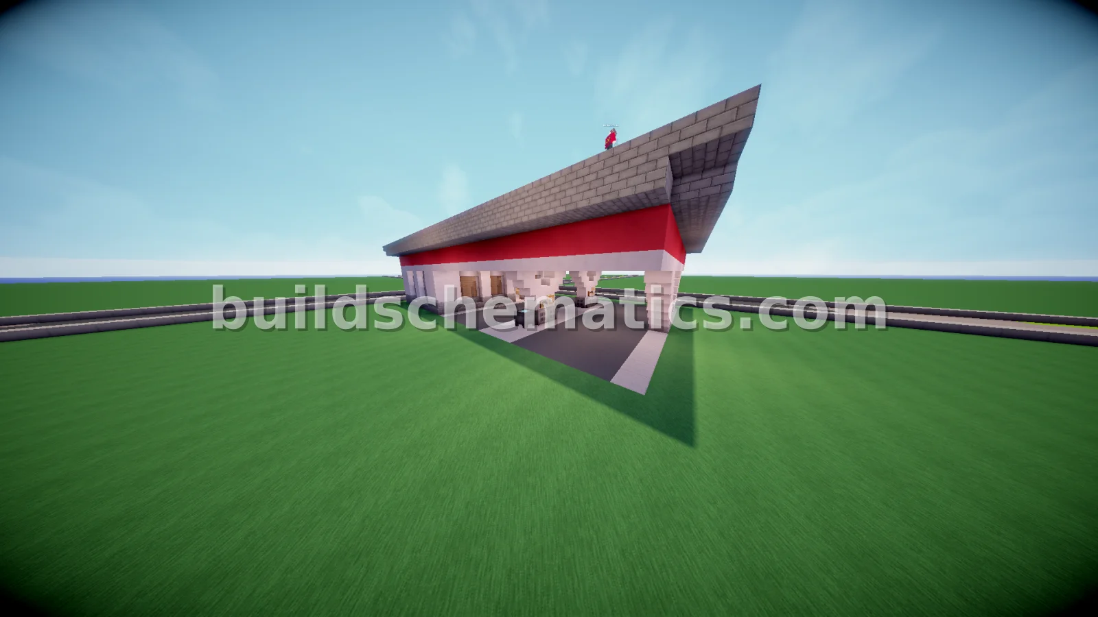 Modern Gas Station Exterior