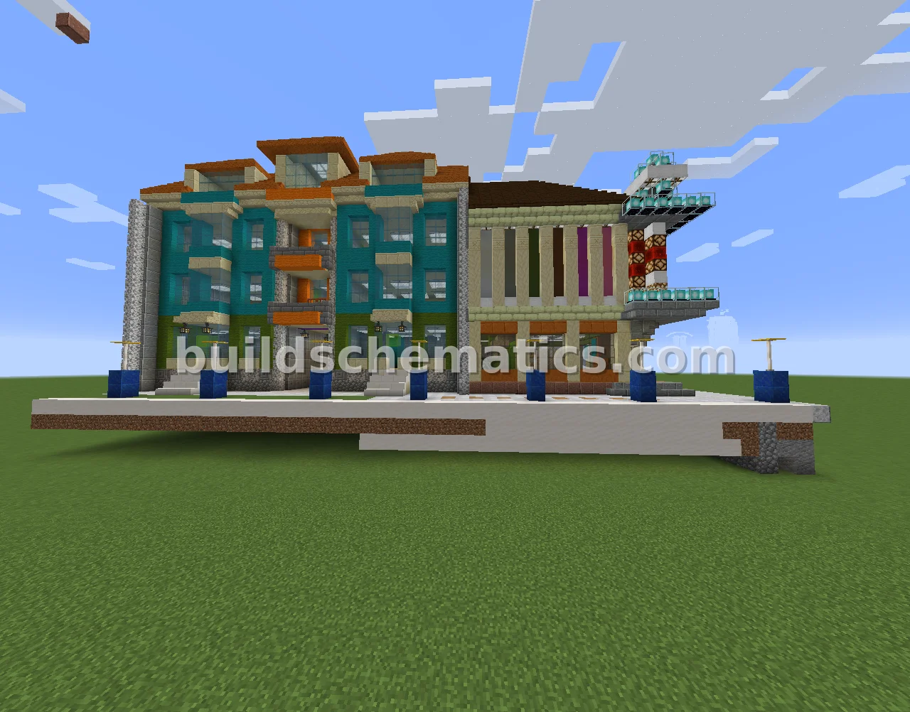 Corner Cinema and Houses — view 2