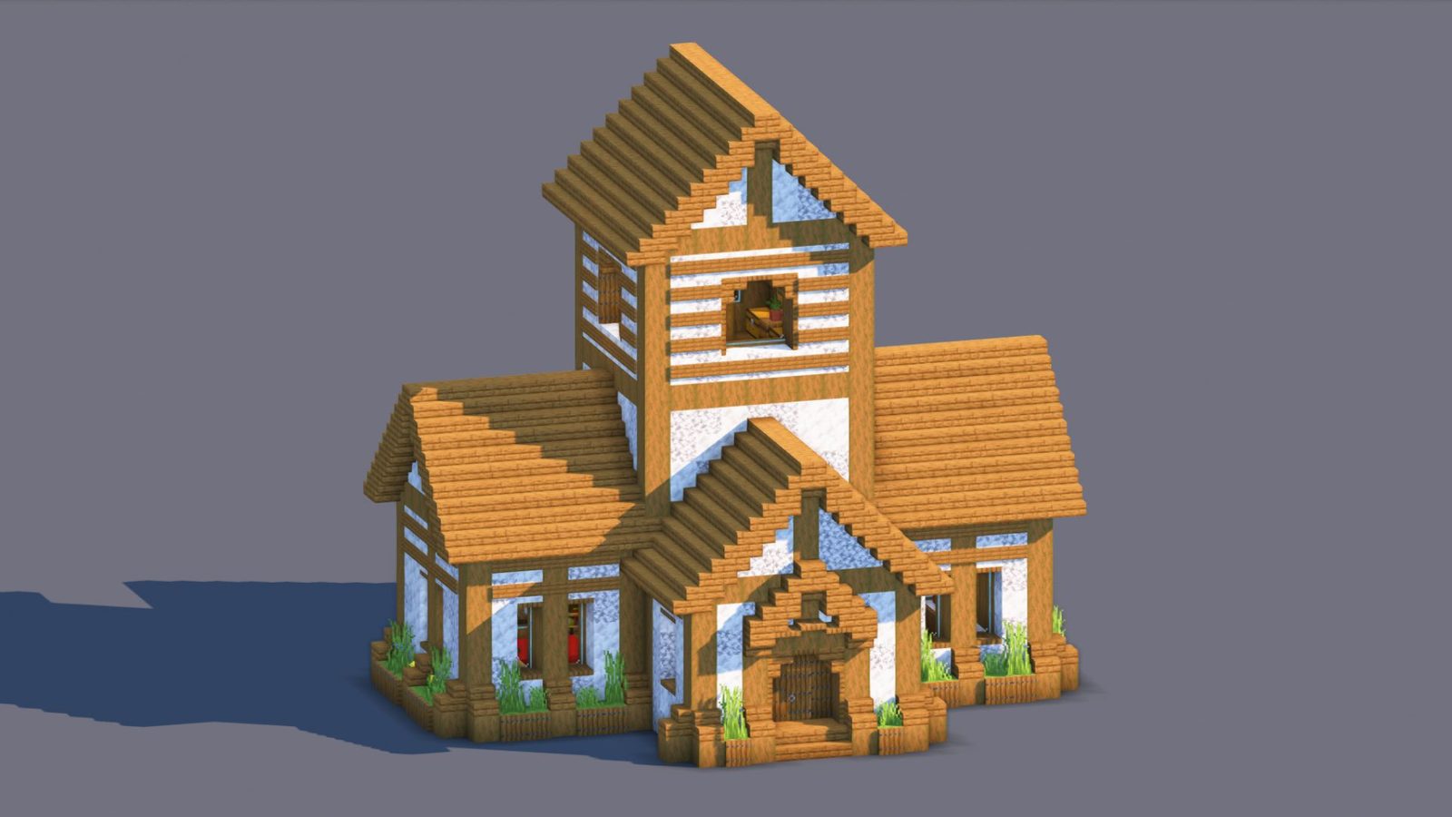 Cozy Furnished Medieval Home for Minecraft Survival Worlds