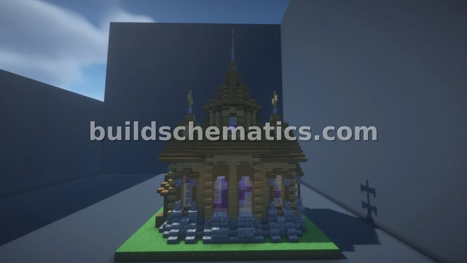 Medieval Wooden Church Schematic — view 3