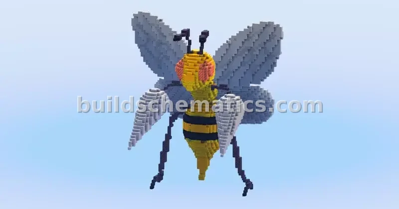 Beedrill Minecraft Statue