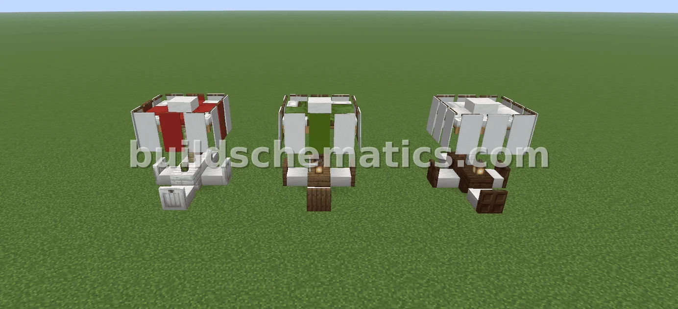Colorful Cafe Benches for Minecraft