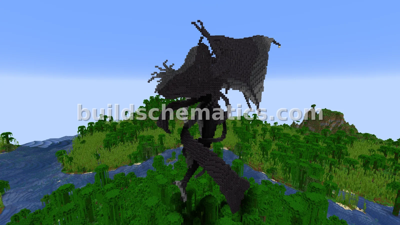 Vouivre SMT Statue - Large Minecraft Sculpture — view 5