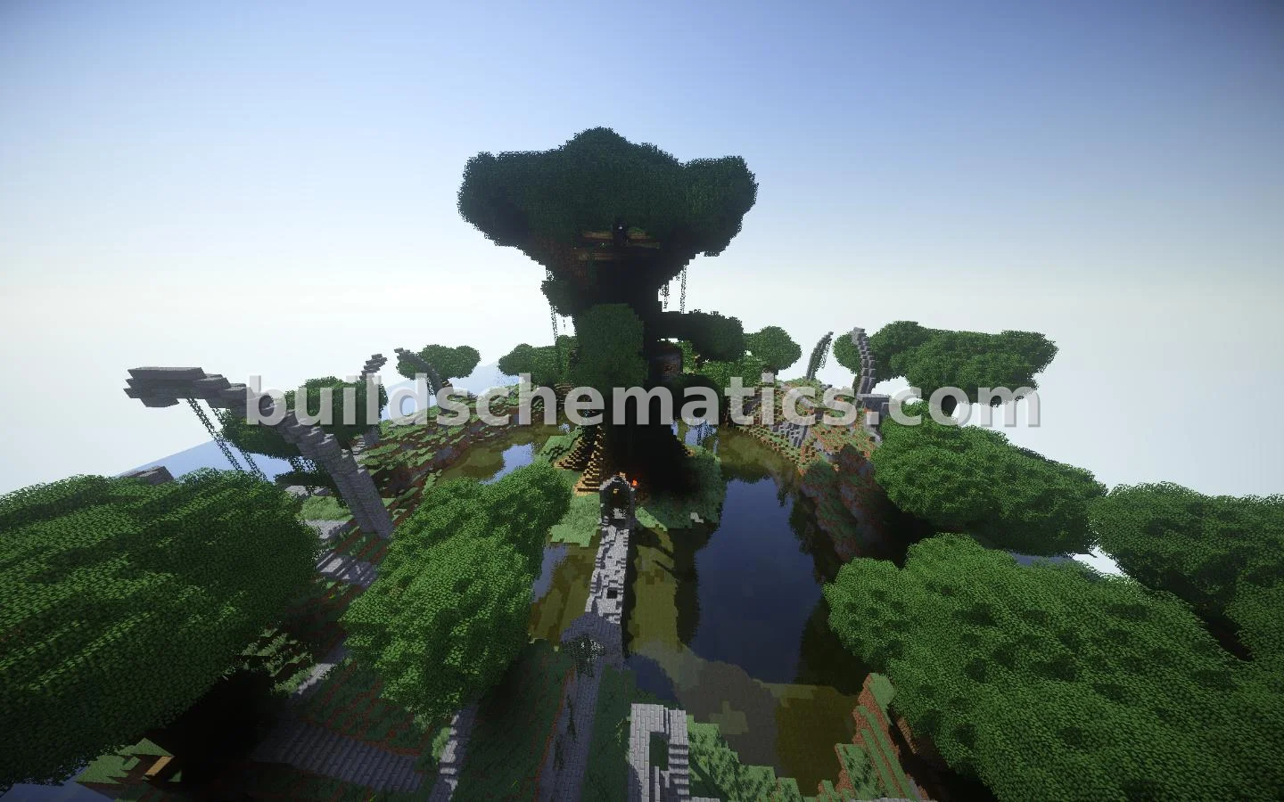 Giant Tree of Life Spawn with Ruins — view 2