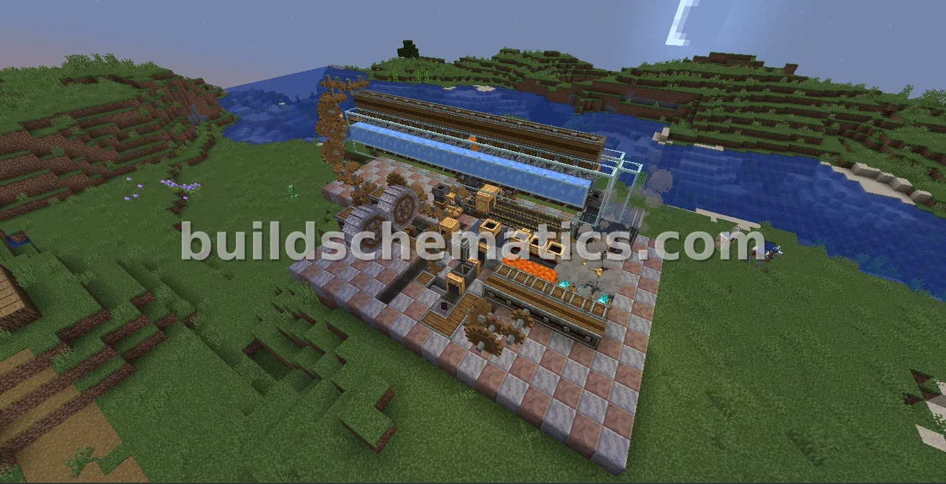 Netherite Scrap Farm with Cogwheels