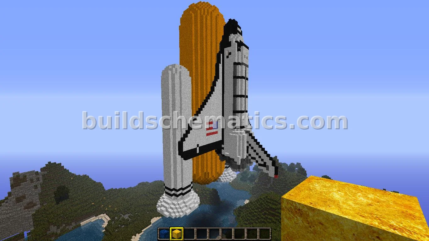 Futuristic Space Shuttle Vehicle