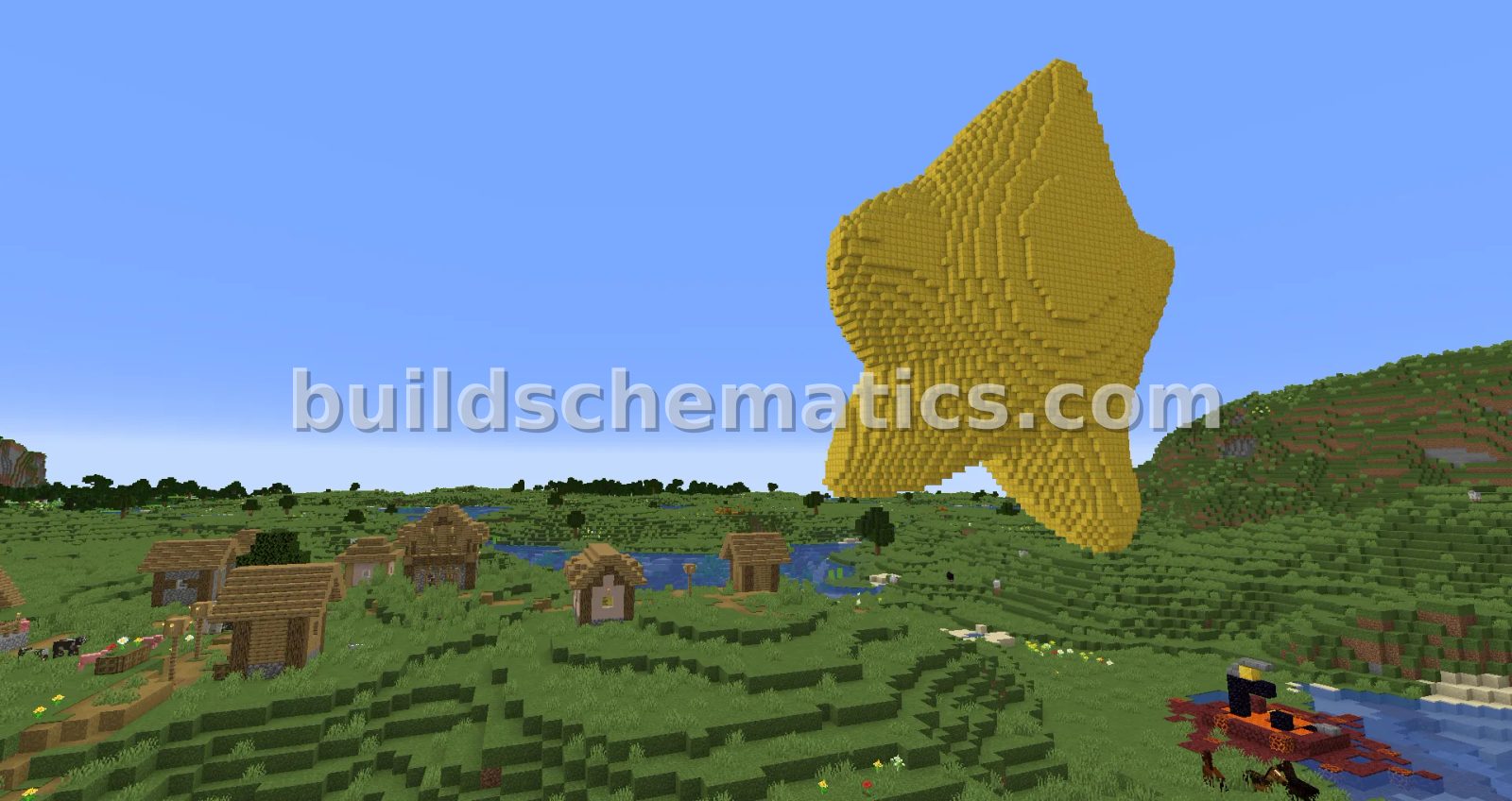 Starfy Statue – Large Minecraft Build — view 4