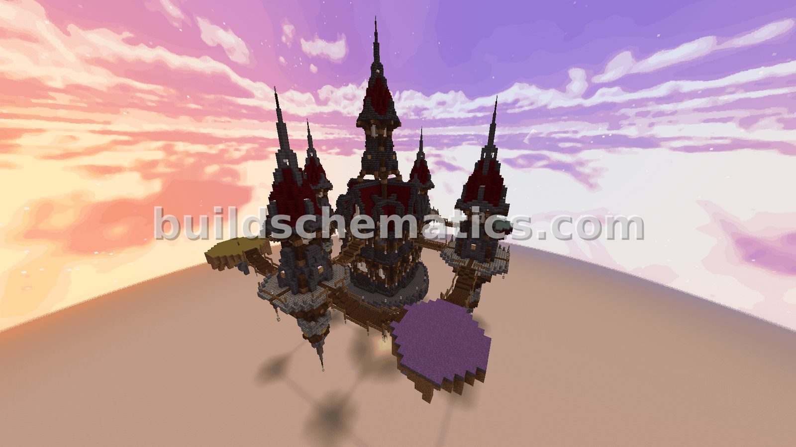Medieval Fortress Aerial Military Base — view 3