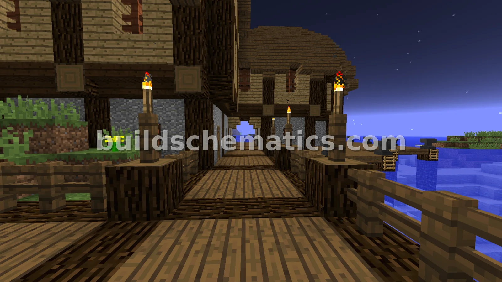 Large Medieval Port Town — view 3