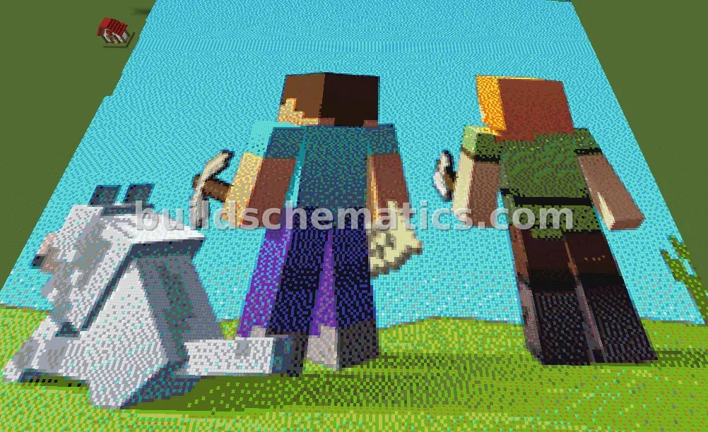 Minecraft Homepage Map Art — view 2