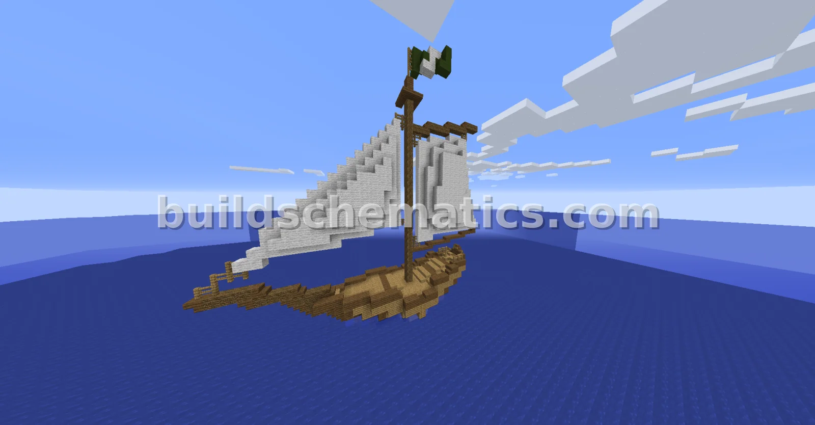 Sloop Ship with Movecraft Signs