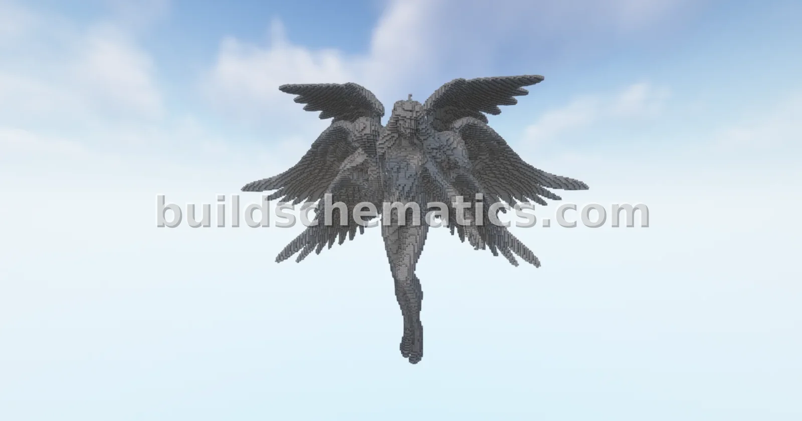 Angel Fairies Statue Minecraft Build