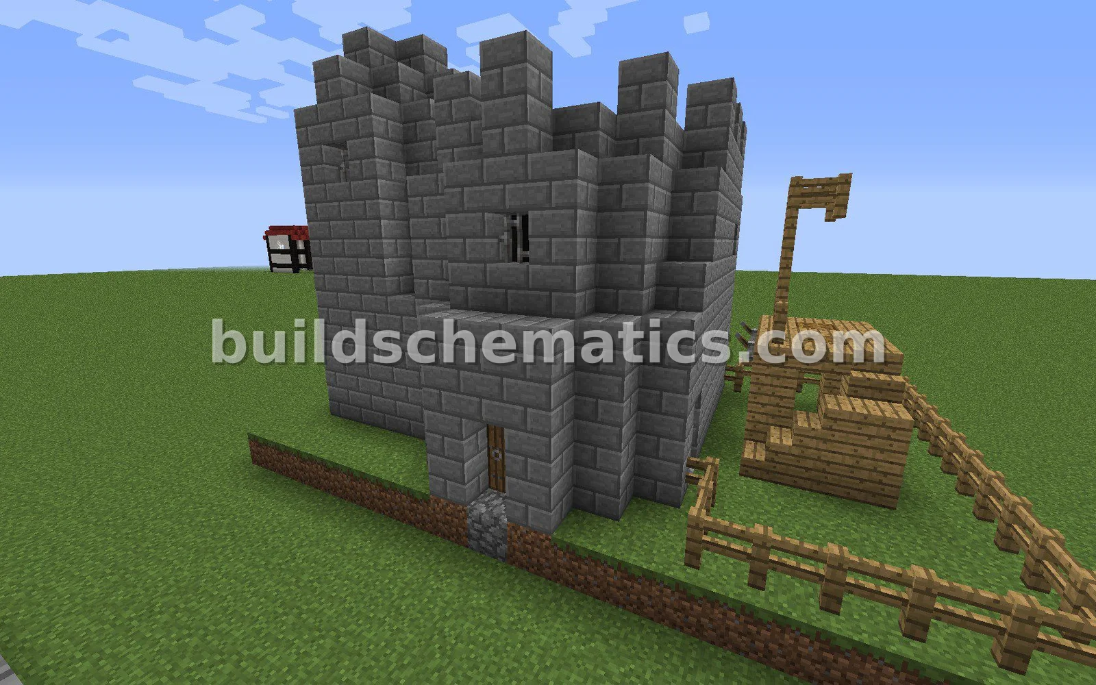 Stone Brick Jailhouse with Gallows