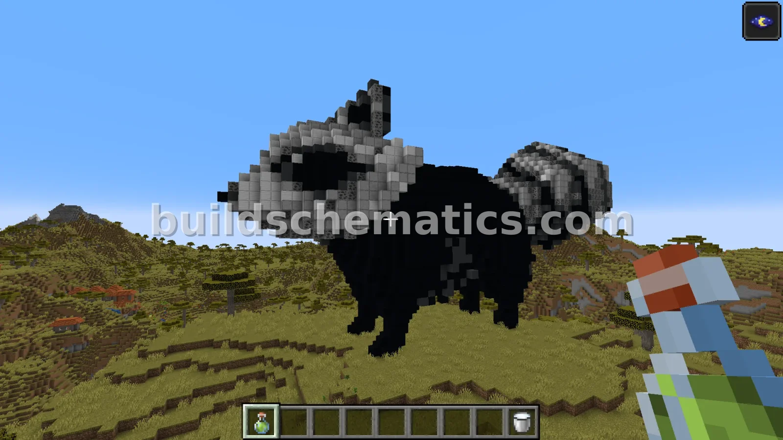 Large Raccoon Statue — view 3