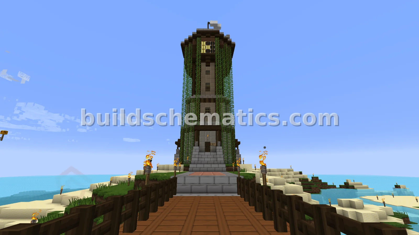 Rotating Lighthouse with Redstone — view 2